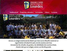 Tablet Screenshot of colegiolourdes.edu.uy