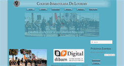 Desktop Screenshot of colegiolourdes.cl